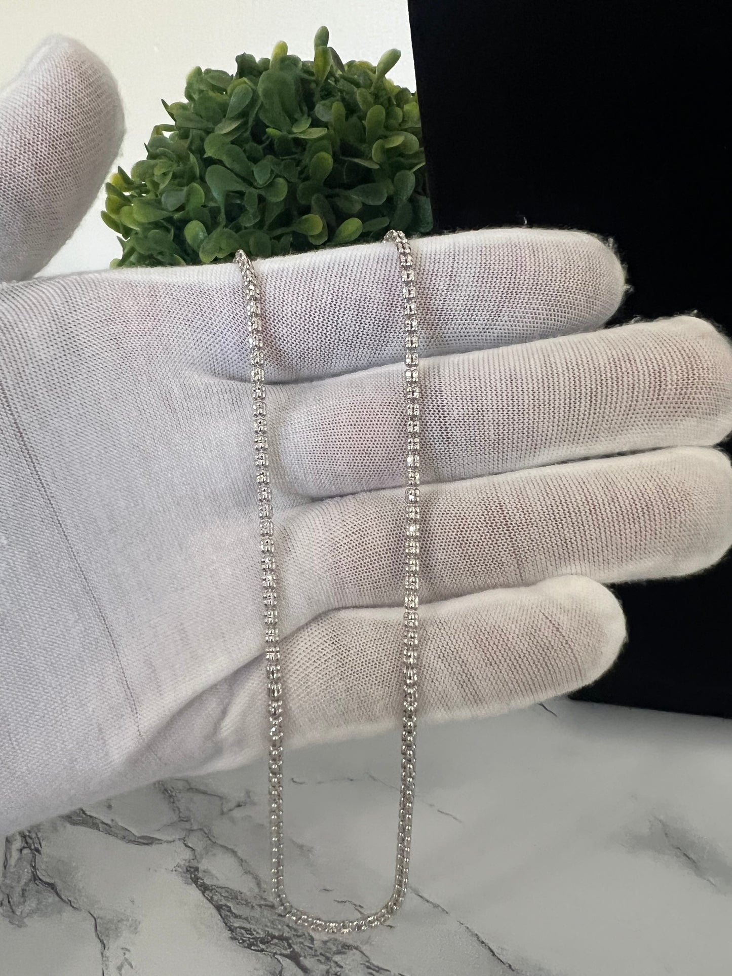 14k Moon Ice Chain