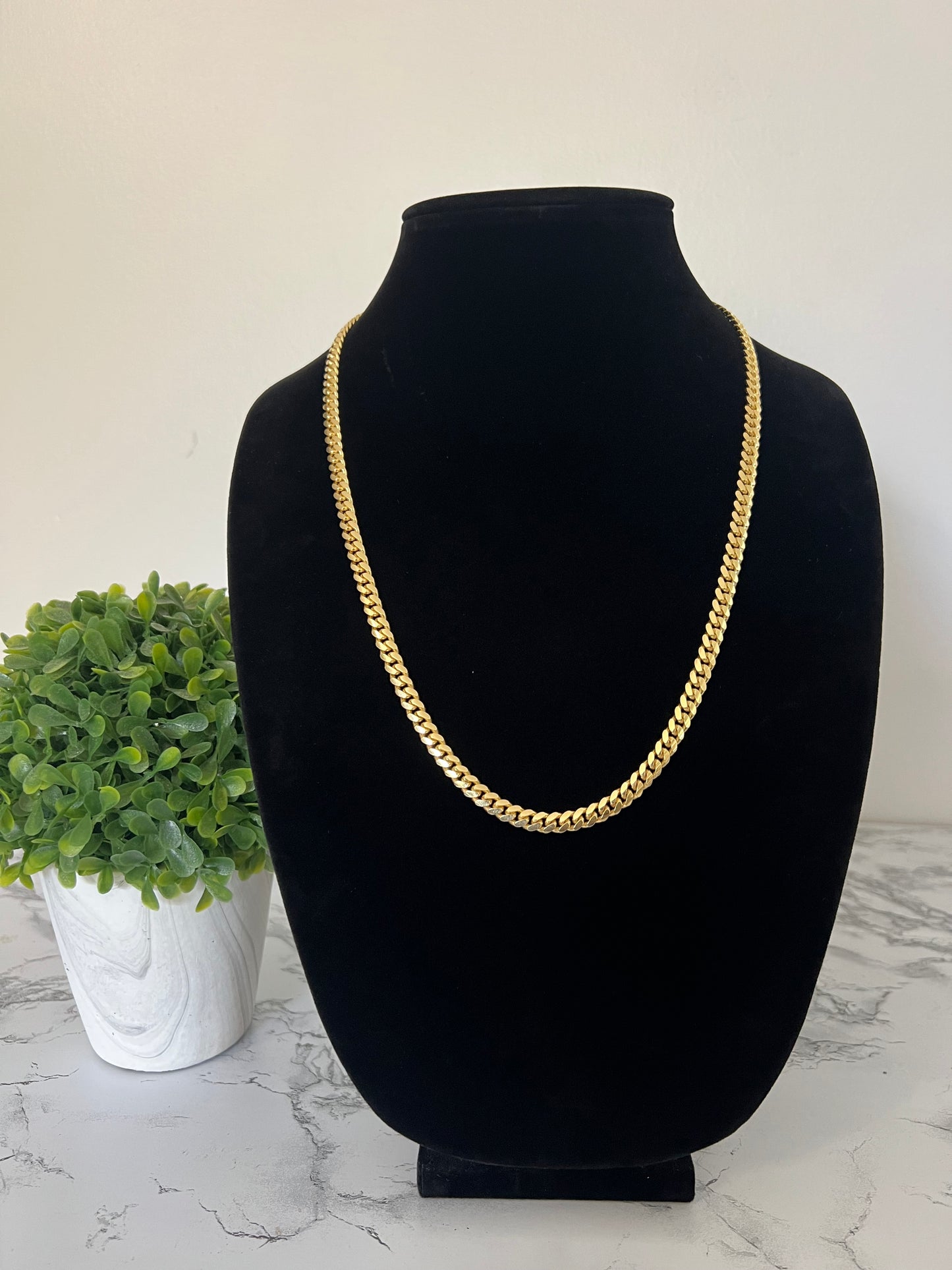 14k Solid Cuban 6mm